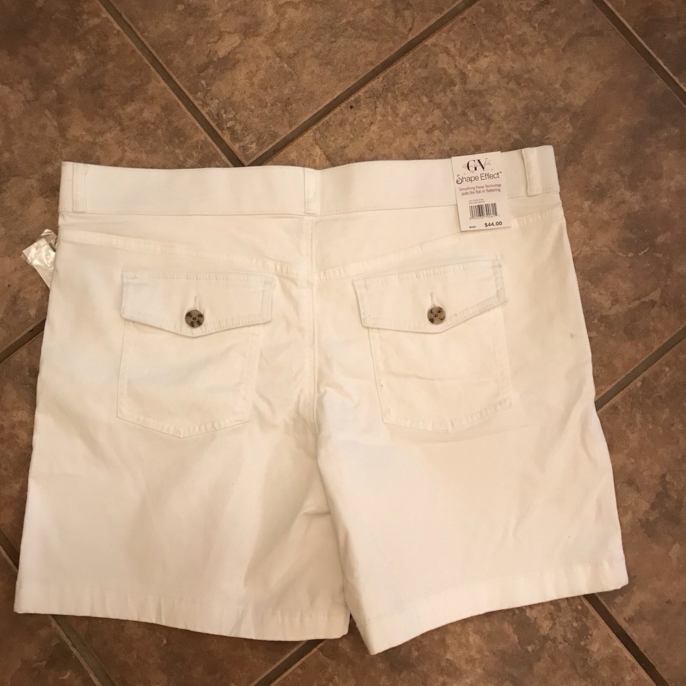 Womens Slimming GV Kakhi Shorts With Invisible Slimming Panel Sz 18 #2154‎ - Picture 2 of 3